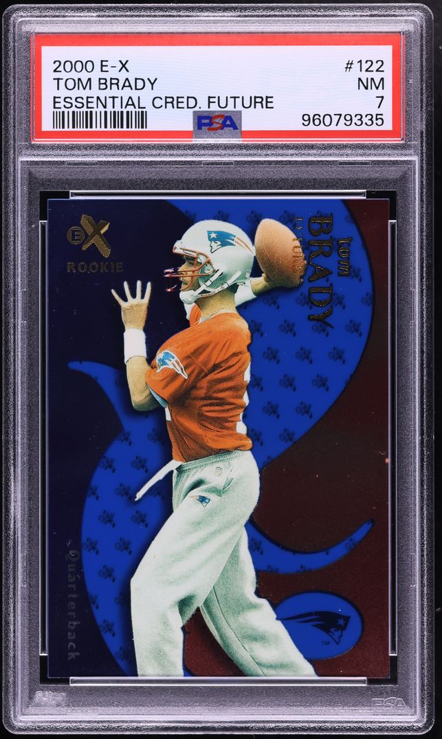 2000 Fleer E-X Essential Credentials Future Tom Brady ROOKIE /25 #122 NRMT